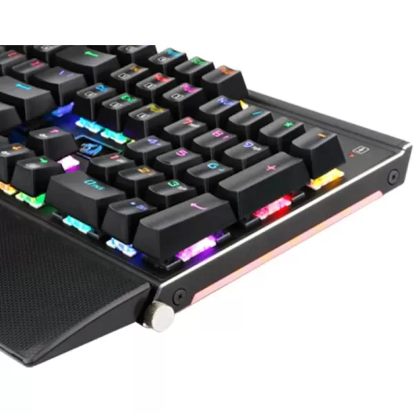 Redragon K567RGB Mechanical Keyboard RGB Backlit RGB Mechanical Gaming Keyboard with Blue Mechanical Switches AircraftGrade Aluminium Construction 104 Keys FullSize Keyboard