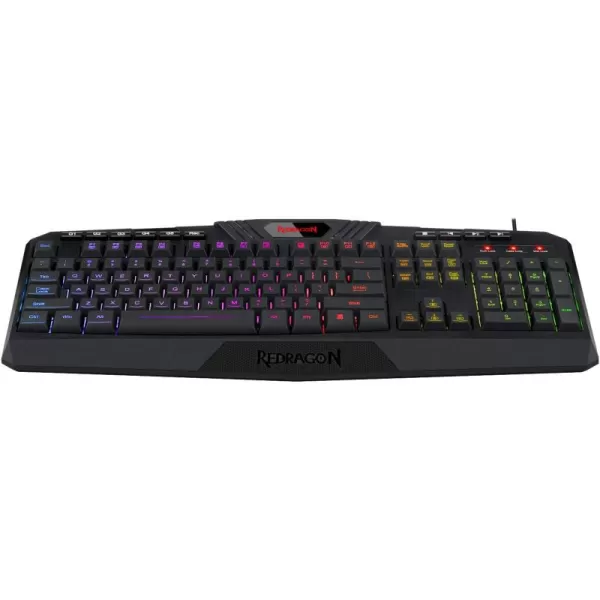 Redragon K579 Mechanical Gaming Keyboard Wired RGB LED Backlit 104 Keys Mechanical Gamers Keyboard with Macro Keys for Computer PC Laptop Fast Clicky