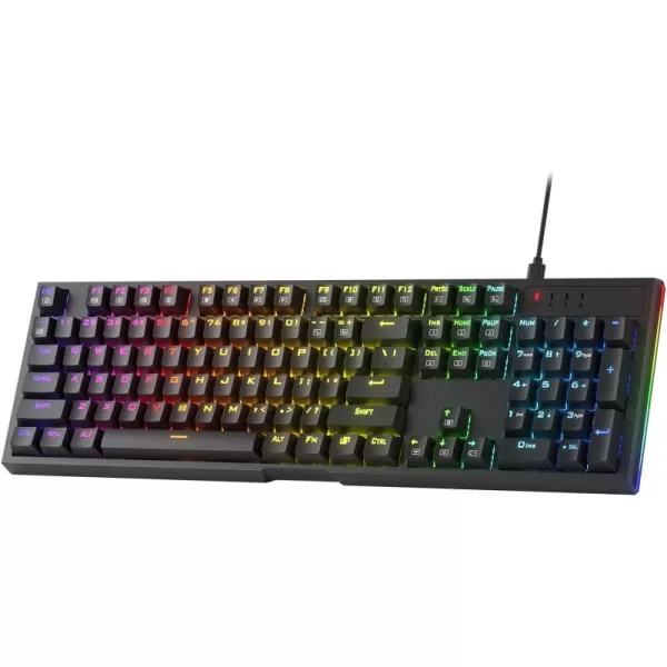 Redragon K670 RGB Backlit Gaming Keyboard 104 Keys HotSwap Mechanical Keyboard Upgraded Socket Quiet Linear Red Switch