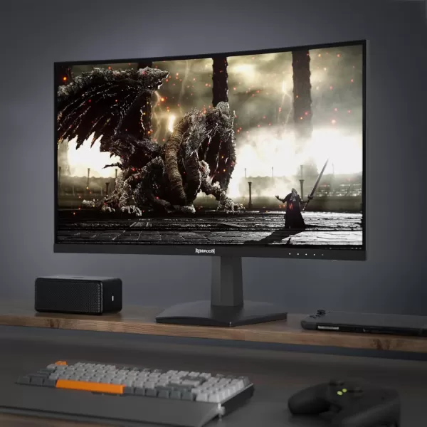 Redragon 27quot 144hz165HZ Flat Gaming Monitor QHD 2K 2560X1440 IPS Frameless Computer Monitor 1ms Response Time HDMI ampamp VGA Compatible VESA Wall Mount27inch