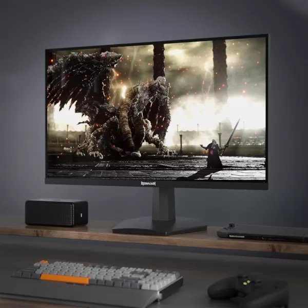 Redragon 27quot 144hz165HZ Flat Gaming Monitor QHD 2K 2560X1440 IPS Frameless Computer Monitor 1ms Response Time HDMI ampamp VGA Compatible VESA Wall Mount27inch