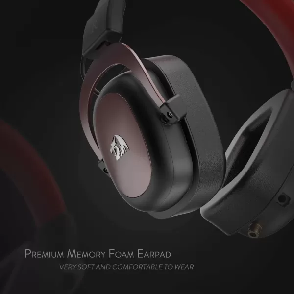 Redragon H510 Zeus Wired Gaming Headset  71 Surround Sound  Memory Foam Ear Pads  53MM Drivers  Detachable Microphone Works for MultiPlatforms PC PS43 ampamp Xbox OneSeries X NSBlack H510