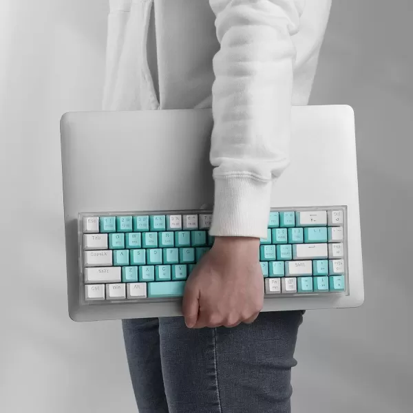 Redragon K631 PRO SE 65 3Mode Wireless RGB Gaming Keyboard 68 Keys HotSwappable Compact Mechanical Keyboard wHotSwap FreeMod PCB Socket ampamp Translucent Board Custom Quiet Linear SwitchWhite  Mint