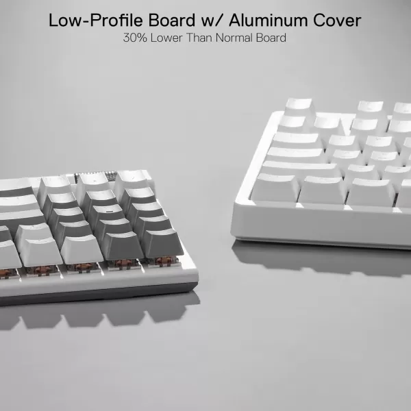 Redragon K655 75 RGB Wired Mechanical Gaming Keyboard 78 Keys HotSwap Mechanical Keyboard wAluminum Cover Board Upgraded Socket and Onboard MacroMedia Keys Quiet Linear Red Switch