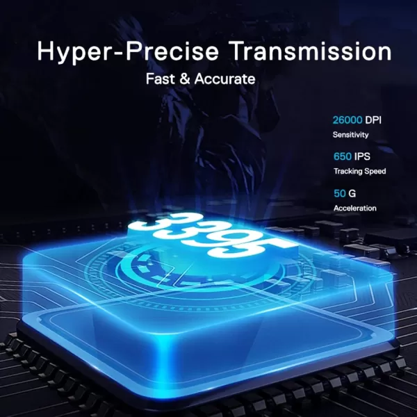 Redragon M994 Wireless Gaming Mouse 26000 DPI WiredWireless Gamer Mouse w 3Mode Connection BT ampamp 24G Wireless 6 Macro Buttons Durable Power Capacity for PCMacLaptop