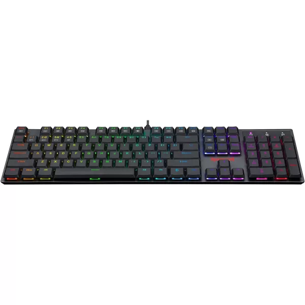 Redragon K535 Wireless Bluetooth Mechanical Gaming Keyboard RGB Backlit with Low Profile Blue Switches for Windows Gaming PC