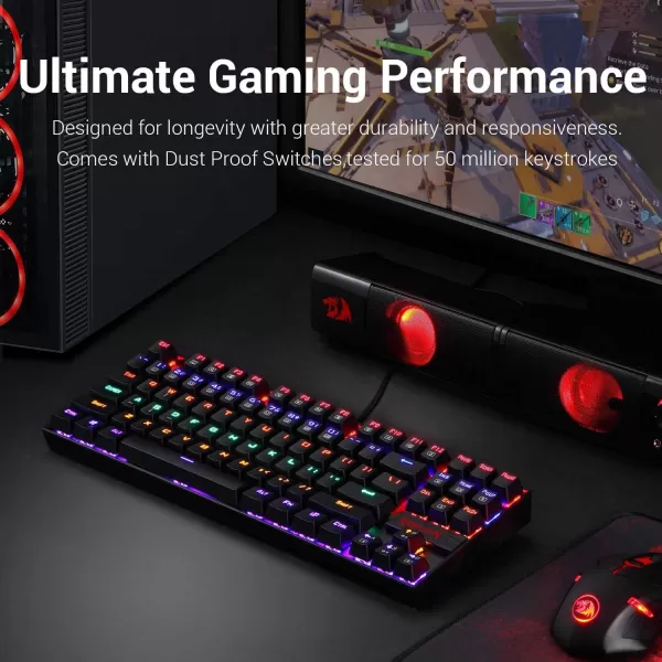 Redragon K552R KUMARA Rainbow RGB Backlit Mechanical Gaming Keyboard