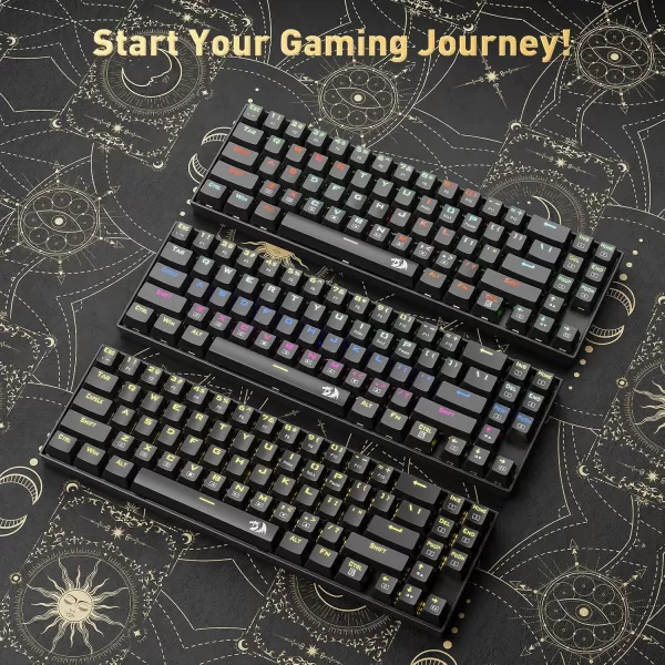 Redragon K599 60 Mechanical Keyboard 70 Keys RGB WiredWireless Mechanical Keyboard Hot Swap AntiGhosting Gaming Keyboard for PCPS5XboxMacOS Linear Red SwitchBlackK599