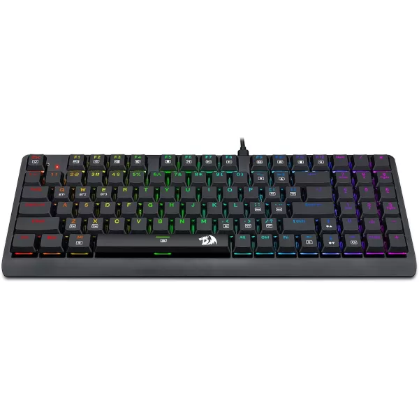 Redragon K603 Wireless RGB Mechanical Keyboard Ultra Thin Low Profile Bluetooth Gaming Keyboard with Blue Switches for Windows Gaming PC