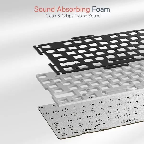 Redragon K668 RGB Gaming Keyboard 104 Keys  Extra 4 Hotkeys Wired Mechanical Keyboard wSound Absorbing Foams Upgraded Hotswappable Socket Mixed Color Keycaps Red Switch