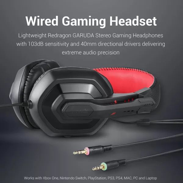 Redragon S101 Wired RGB Backlit Gaming Keyboard and Mouse Gaming Mouse Pad Gaming Headset Combo All in ONE PC Gamer Bundle for Windows PC  White