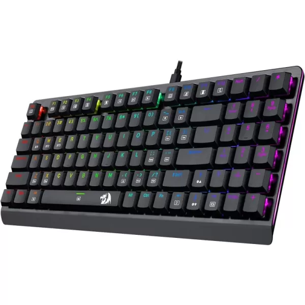 Redragon K603 Wireless RGB Mechanical Keyboard Ultra Thin Low Profile Bluetooth Gaming Keyboard with Blue Switches for Windows Gaming PC