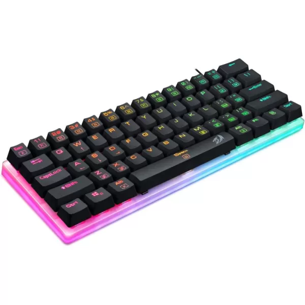 Redragon K605 Alien Giant Mechanical Gaming Keyboard Super Big 61 Keys ampamp Outemu Blue Switch RGB LED Backlit Ergonomic Wired TypeC Full Key Conflict Free AntiGhosting NKRO Keyboard61 Keys