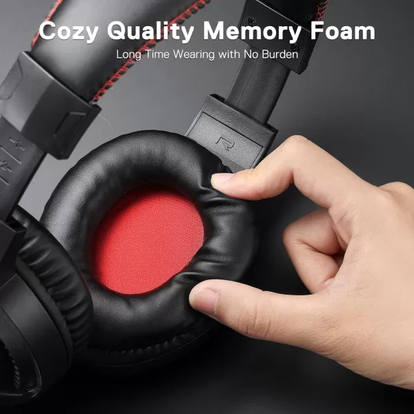 Redragon H211 Cronus Black Wired Gaming Headset Stereo Surround Sound NoiseCanceling Microphone Dynamic RGB Backlight 40 mm Drivers OverEar Headphones Works for PCPS5XBOXNSBlack