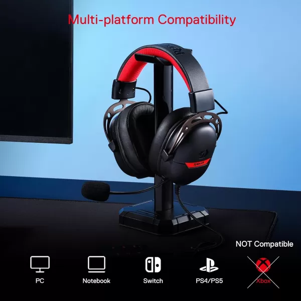 Redragon H376 Aurora Wired Gaming Headset 71 Surround Sound OverEar Headphone w40 MM Audio Drivers Advanced EQ Mode 240g Lightweight Cozy Memory Foam Pads USB Powered for PCPS4NS  PinkBlack