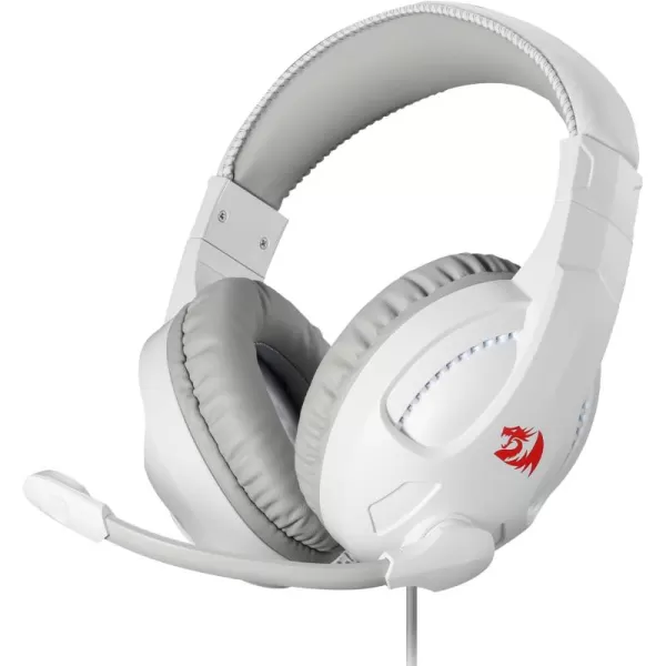 Redragon H211 Cronus Black Wired Gaming Headset Stereo Surround Sound NoiseCanceling Microphone Dynamic RGB Backlight 40 mm Drivers OverEar Headphones Works for PCPS5XBOXNSWhite