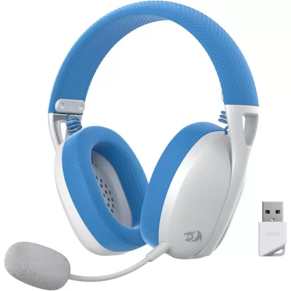 Redragon H848 BT Wireless Gaming Headset  Lightweight  71 Surround Sound  40MM Drivers  Detachable Microphone  Multi Platforms for PC PS543 Switch MobileBlue