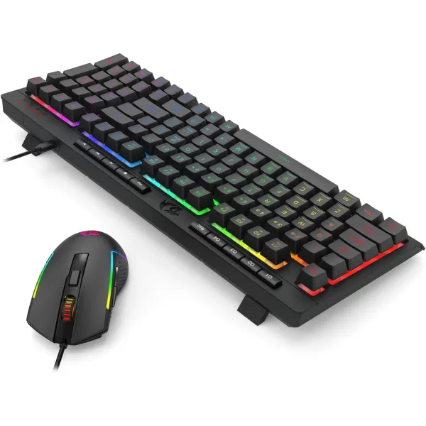 Redragon BS142 Wireless Gaming Keyboard ampamp Mouse Combo 98 Keys K515 PRO Wireless RGB Membrane Keyboard and Wireless M693 PRO Gaming Mouse BundleK515  M693