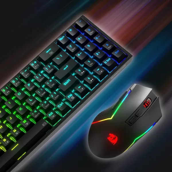 Redragon BS142 Wireless Gaming Keyboard ampamp Mouse Combo 98 Keys K515 PRO Wireless RGB Membrane Keyboard and Wireless M693 PRO Gaming Mouse BundleK628  M693 PRO