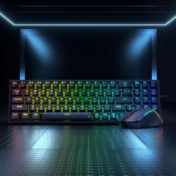 Redragon BS142 Wireless Gaming Keyboard ampamp Mouse Combo 98 Keys K515 PRO Wireless RGB Membrane Keyboard and Wireless M693 PRO Gaming Mouse BundleK628  M693 PRO