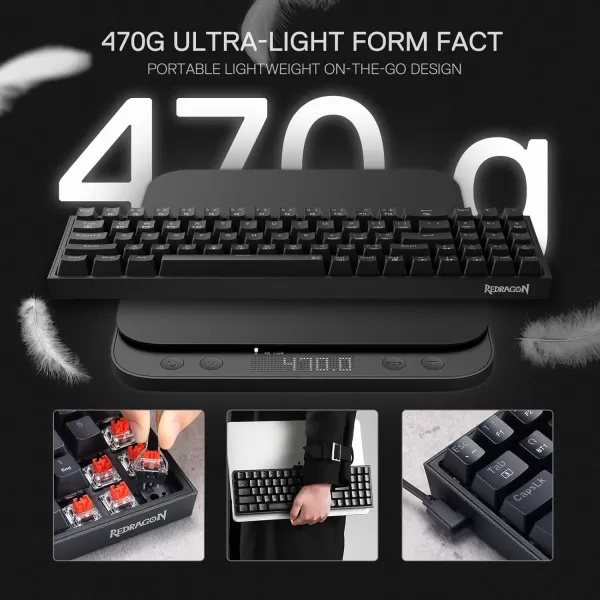 Redragon BS142 Wireless Gaming Keyboard ampamp Mouse Combo 98 Keys K515 PRO Wireless RGB Membrane Keyboard and Wireless M693 PRO Gaming Mouse BundleK628  M693 PRO