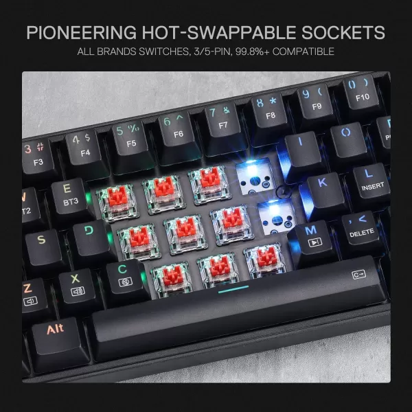 Redragon BS142 Wireless Gaming Keyboard ampamp Mouse Combo 98 Keys K515 PRO Wireless RGB Membrane Keyboard and Wireless M693 PRO Gaming Mouse BundleK628  M693 PRO