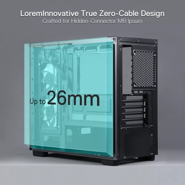 Redragon GC218M Gaming BackMounted PC Case MATX Computer Chassis w 2 x 120mm Fans PreInstalled ampamp High Airflow Perforated Panels 270 Full View Easy Cable Management Black