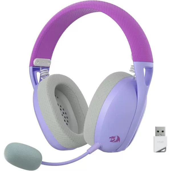 imageRedragon H848 BT Wireless Gaming Headset  Lightweight  71 Surround Sound  40MM Drivers  Detachable Microphone  Multi Platforms for PC PS543 Switch MobilePurple