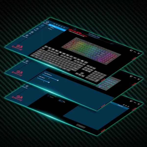 imageRedragon K515 PRO Shiva RGB Wireless Membrane Gaming Keyboard 98 Keys MechanicalFeel Keyboard wSmooth Linear Switch OnBoard Macro ampamp Multimedia Keys Detachable Wrist Rest Software SupportedBlack K515 PRO