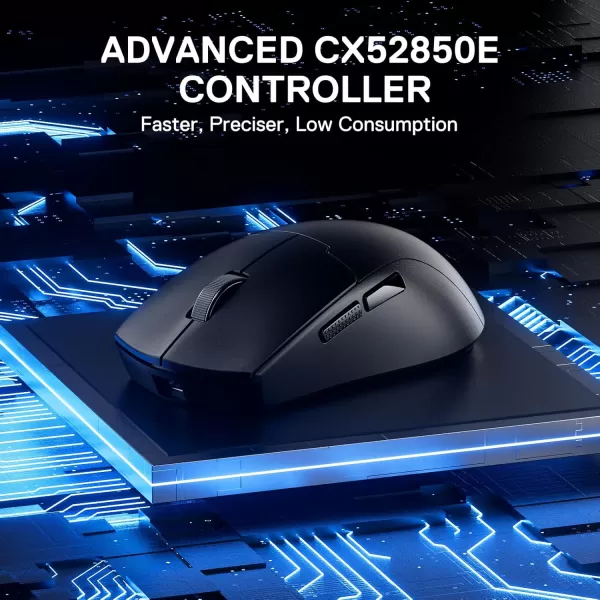 imageRedragon M918 PRO 3Mode Wireless Gaming Mouse 55G Lightweight 26K DPI Gamer Mouse wErgonomic Natural Grip Build Full Programmable Buttons Software Supports DIY Keybinds ampamp DPIBlack