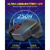 imageRedragon Wireless Gaming Mouse TriMode 24GUSBCBluetooth Ergonomic Mouse Gaming 8000 DPI RGB Backlit Fully Programmable Rechargeable Wireless Computer Mouse for Laptop PC Mac M814M814PRO