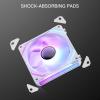 imageRedragon GCF012 Reverse 120mm PC Case Fan DaisyChain Connection 5V 3Pin ARGB Lighting 4 Pin PWM Case Fan for RadiatorComputer Case Cooling 120x120x25mm 3 Pack BlackWhite