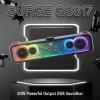 imageRedragon GS817 RGB Desktop Soundbar 20 Channel Stereo Speakers for Desktop wMassive 30W Max Power TouchControl Bluetooth 53 ampamp 35mm AUX Inputs Black