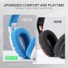 imageRedragon H878 3Mode Wireless Blue Lighting Gaming Headset  Lightweight  71 Surround Sound  40MM Drivers  Detachable Microphone  Multi Platforms for PC PS543 Switch Mobile BlackampampBlueWhite  Blue