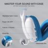 imageRedragon H878 3Mode Wireless Blue Lighting Gaming Headset  Lightweight  71 Surround Sound  40MM Drivers  Detachable Microphone  Multi Platforms for PC PS543 Switch Mobile BlackampampBlueWhite  Blue