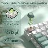 imageRedragon K719 Wireless Gasket Gaming Keyboard wHype Screen ampamp Knob 95 Keys Mechanical Keyboard EasyControl 114 TFT Info Display 5Layer Noise Dampening Custom Linear Switch Jade Cloud Color