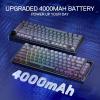 imageRedragon K673 GB 75 Wireless Gasket RGB Gaming Keyboard 3Modes 81 Keys PBT Compact Mechanical Keyboard wHotSwap Socket Dedicated Knob Control ampamp 5Layer Noise Dampening Custom Linear SwitchConcrete Jungle