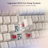 imageRedragon K673 GB 75 Wireless Gasket RGB Gaming Keyboard 3Modes 81 Keys PBT Compact Mechanical Keyboard wHotSwap Socket Dedicated Knob Control ampamp 5Layer Noise Dampening Custom Linear SwitchVintage Blue