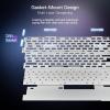 imageRedragon K673 GB 75 Wireless Gasket RGB Gaming Keyboard 3Modes 81 Keys PBT Compact Mechanical Keyboard wHotSwap Socket Dedicated Knob Control ampamp 5Layer Noise Dampening Custom Linear SwitchAbyssal Blue