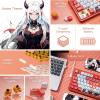 imageRedragon K673 GB 75 Wireless Gasket RGB Gaming Keyboard 3Modes 81 Keys PBT Compact Mechanical Keyboard wHotSwap Socket Dedicated Knob Control ampamp 5Layer Noise Dampening Custom Linear SwitchFlaming Red