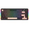 imageRedragon K720 Wireless CNC Gasket Gaming Keyboard wHype Screen ampamp Knob 81 Keys Mechanical Keyboard Smart 114 TFT Info Display 5Layer Noise Dampening Custom Linear Switch Dawn Sakura Color