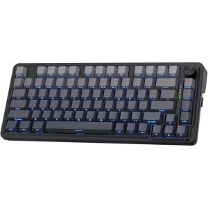imageRedragon K673 GB 75 Wireless Gasket RGB Gaming Keyboard 3Modes 81 Keys PBT Compact Mechanical Keyboard wHotSwap Socket Dedicated Knob Control ampamp 5Layer Noise Dampening Custom Linear SwitchConcrete Jungle