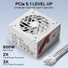 imageRedragon RGMS1200W PRO 80 Gold 1200 Watt Power Supply wUpgraded ATX 31 ampamp PCIe 51 Fully Modular Compact 150mm Size Smart ECO Low Noise Fan 100 Japanese Capacitors Full Mod CablesATX 31 Gold WT