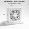 imageRedragon RGMS1200W PRO 80 Gold 1200 Watt Power Supply wUpgraded ATX 31 ampamp PCIe 51 Fully Modular Compact 150mm Size Smart ECO Low Noise Fan 100 Japanese Capacitors Full Mod CablesATX 30 Platinum WT