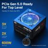 imageRedragon RGMS1200W PRO 80 Gold 1200 Watt Power Supply wUpgraded ATX 31 ampamp PCIe 51 Fully Modular Compact 150mm Size Smart ECO Low Noise Fan 100 Japanese Capacitors Full Mod CablesATX 30 Gold BK