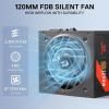 imageRedragon RGMS1200W PRO 80 Gold 1200 Watt Power Supply wUpgraded ATX 31 ampamp PCIe 51 Fully Modular Compact 150mm Size Smart ECO Low Noise Fan 100 Japanese Capacitors Full Mod CablesATX 31 Gold BK