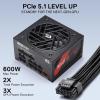 imageRedragon RGMS1200W PRO 80 Gold 1200 Watt Power Supply wUpgraded ATX 31 ampamp PCIe 51 Fully Modular Compact 150mm Size Smart ECO Low Noise Fan 100 Japanese Capacitors Full Mod CablesATX 31 Gold BK