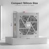 imageRedragon RGMS1200W PRO 80 Gold 1200 Watt Power Supply wUpgraded ATX 31 ampamp PCIe 51 Fully Modular Compact 150mm Size Smart ECO Low Noise Fan 100 Japanese Capacitors Full Mod CablesATX 30 Gold WT