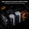 imageRedragon RGMS1200W PRO 80 Gold 1200 Watt Power Supply wUpgraded ATX 31 ampamp PCIe 51 Fully Modular Compact 150mm Size Smart ECO Low Noise Fan 100 Japanese Capacitors Full Mod CablesATX 30 Platinum BK