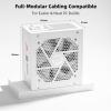 imageRedragon RGMS1200W PRO 80 Gold 1200 Watt Power Supply wUpgraded ATX 31 ampamp PCIe 51 Fully Modular Compact 150mm Size Smart ECO Low Noise Fan 100 Japanese Capacitors Full Mod CablesATX 30 Platinum WT